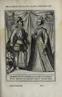 An illustration from Francisci Haraei Annales ducum seu principum Brabantiae totiusq. Belgii : tomi tres, quorum primo solius Brabantiae, secundo Belgii vniti principum res gestae, tertio Belgici tumultus, vsque ad indvcias anno M. DC. IX. pactas, enarrantur : cum dvcvm seu principvm imaginibus, et breui rerum per omnem Evropam illustrium narratione (1623)