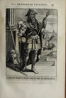 An illustration from Francisci Haraei Annales ducum seu principum Brabantiae totiusq. Belgii : tomi tres, quorum primo solius Brabantiae, secundo Belgii vniti principum res gestae, tertio Belgici tumultus, vsque ad indvcias anno M. DC. IX. pactas, enarrantur : cum dvcvm seu principvm imaginibus, et breui rerum per omnem Evropam illustrium narratione (1623)