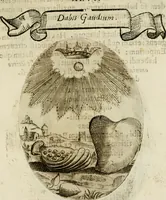 Picture 80 of 155 from Francisci Ponae Cardiomorphoseos, siue, Ex corde desumpta emblemata sacra (1645), leaf 104