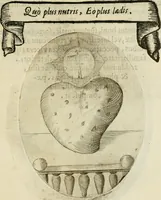 Picture 90 of 155 from Francisci Ponae Cardiomorphoseos, siue, Ex corde desumpta emblemata sacra (1645), leaf 116