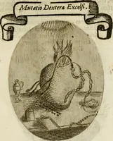 Picture 103 of 155 from Francisci Ponae Cardiomorphoseos, siue, Ex corde desumpta emblemata sacra (1645), leaf 140