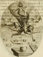 An illustration from Francisci Ponae Cardiomorphoseos, siue, Ex corde desumpta emblemata sacra (1645)