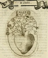 Picture 149 of 155 from Francisci Ponae Cardiomorphoseos, siue, Ex corde desumpta emblemata sacra (1645), leaf 208