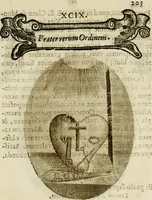 Picture 152 of 155 from Francisci Ponae Cardiomorphoseos, siue, Ex corde desumpta emblemata sacra (1645), leaf 214