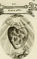 Picture 33 of 155 from Francisci Ponae Cardiomorphoseos, siue, Ex corde desumpta emblemata sacra (1645), leaf 40