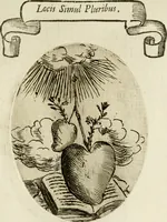 Picture 43 of 155 from Francisci Ponae Cardiomorphoseos, siue, Ex corde desumpta emblemata sacra (1645), leaf 54