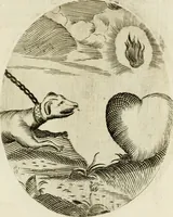 Picture 45 of 155 from Francisci Ponae Cardiomorphoseos, siue, Ex corde desumpta emblemata sacra (1645), leaf 58