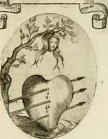 An illustration from Francisci Ponae Cardiomorphoseos, siue, Ex corde desumpta emblemata sacra (1645)