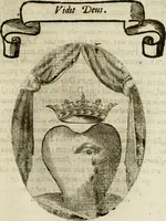 Picture 60 of 155 from Francisci Ponae Cardiomorphoseos, siue, Ex corde desumpta emblemata sacra (1645), leaf 76