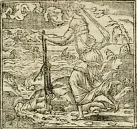 An illustration from Francisci Sanctii Brocensis in inclyta Salmaticensi Academia rhetoricae Graecaeque linguae professoris Comment. in And. Alciati emblemata : nunc denuo multis in locis accurate recognita, & quamplurimis figuris illustrata : cum indice copiosissimo (1573)