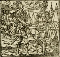 An illustration from Francisci Sanctii Brocensis in inclyta Salmaticensi Academia rhetoricae Graecaeque linguae professoris Comment. in And. Alciati emblemata : nunc denuo multis in locis accurate recognita, & quamplurimis figuris illustrata : cum indice copiosissimo (1573)