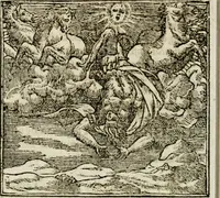 Picture 61 of 217 from Francisci Sanctii Brocensis in inclyta Salmaticensi Academia rhetoricae Graecaeque linguae professoris Comment. in And. Alciati emblemata : nunc denuo multis in locis accurate recognita, & quamplurimis figuris illustrata : cum indice copiosissimo (1573), leaf 205