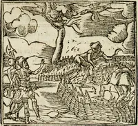 An illustration from Francisci Sanctii Brocensis in inclyta Salmaticensi Academia rhetoricae Graecaeque linguae professoris Comment. in And. Alciati emblemata : nunc denuo multis in locis accurate recognita, & quamplurimis figuris illustrata : cum indice copiosissimo (1573)