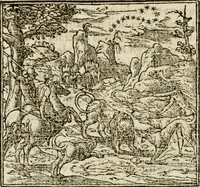 An illustration from Francisci Sanctii Brocensis in inclyta Salmaticensi Academia rhetoricae Graecaeque linguae professoris Comment. in And. Alciati emblemata : nunc denuo multis in locis accurate recognita, & quamplurimis figuris illustrata : cum indice copiosissimo (1573)