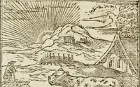 An illustration from Francisci Sanctii Brocensis in inclyta Salmaticensi Academia rhetoricae Graecaeque linguae professoris Comment. in And. Alciati emblemata : nunc denuo multis in locis accurate recognita, & quamplurimis figuris illustrata : cum indice copiosissimo (1573)