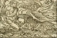 An illustration from Francisci Sanctii Brocensis in inclyta Salmaticensi Academia rhetoricae Graecaeque linguae professoris Comment. in And. Alciati emblemata : nunc denuo multis in locis accurate recognita, & quamplurimis figuris illustrata : cum indice copiosissimo (1573)