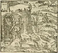 An illustration from Francisci Sanctii Brocensis in inclyta Salmaticensi Academia rhetoricae Graecaeque linguae professoris Comment. in And. Alciati emblemata : nunc denuo multis in locis accurate recognita, & quamplurimis figuris illustrata : cum indice copiosissimo (1573)