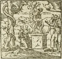 An illustration from Francisci Sanctii Brocensis in inclyta Salmaticensi Academia rhetoricae Graecaeque linguae professoris Comment. in And. Alciati emblemata : nunc denuo multis in locis accurate recognita, & quamplurimis figuris illustrata : cum indice copiosissimo (1573)