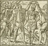 An illustration from Francisci Sanctii Brocensis in inclyta Salmaticensi Academia rhetoricae Graecaeque linguae professoris Comment. in And. Alciati emblemata : nunc denuo multis in locis accurate recognita, & quamplurimis figuris illustrata : cum indice copiosissimo (1573)