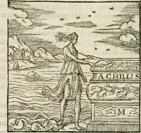 Picture 139 of 217 from Francisci Sanctii Brocensis in inclyta Salmaticensi Academia rhetoricae Graecaeque linguae professoris Comment. in And. Alciati emblemata : nunc denuo multis in locis accurate recognita, & quamplurimis figuris illustrata : cum indice copiosissimo (1573), leaf 397