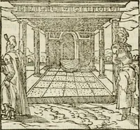 An illustration from Francisci Sanctii Brocensis in inclyta Salmaticensi Academia rhetoricae Graecaeque linguae professoris Comment. in And. Alciati emblemata : nunc denuo multis in locis accurate recognita, & quamplurimis figuris illustrata : cum indice copiosissimo (1573)
