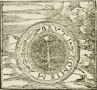 An illustration from Francisci Sanctii Brocensis in inclyta Salmaticensi Academia rhetoricae Graecaeque linguae professoris Comment. in And. Alciati emblemata : nunc denuo multis in locis accurate recognita, & quamplurimis figuris illustrata : cum indice copiosissimo (1573)