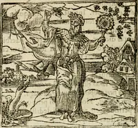 An illustration from Francisci Sanctii Brocensis in inclyta Salmaticensi Academia rhetoricae Graecaeque linguae professoris Comment. in And. Alciati emblemata : nunc denuo multis in locis accurate recognita, & quamplurimis figuris illustrata : cum indice copiosissimo (1573)