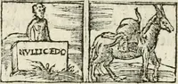 An illustration from Francisci Sanctii Brocensis in inclyta Salmaticensi Academia rhetoricae Graecaeque linguae professoris Comment. in And. Alciati emblemata : nunc denuo multis in locis accurate recognita, & quamplurimis figuris illustrata : cum indice copiosissimo (1573)