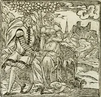 An illustration from Francisci Sanctii Brocensis in inclyta Salmaticensi Academia rhetoricae Graecaeque linguae professoris Comment. in And. Alciati emblemata : nunc denuo multis in locis accurate recognita, & quamplurimis figuris illustrata : cum indice copiosissimo (1573)