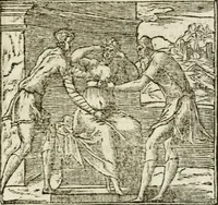 An illustration from Francisci Sanctii Brocensis in inclyta Salmaticensi Academia rhetoricae Graecaeque linguae professoris Comment. in And. Alciati emblemata : nunc denuo multis in locis accurate recognita, & quamplurimis figuris illustrata : cum indice copiosissimo (1573)