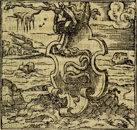 An illustration from Francisci Sanctii Brocensis .. (1573)
