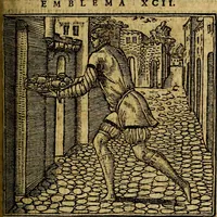 An illustration from Francisci Sanctii Brocensis .. (1573)