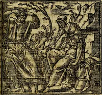 An illustration from Francisci Sanctii Brocensis .. (1573)