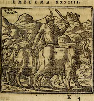 An illustration from Francisci Sanctii Brocensis .. (1573)