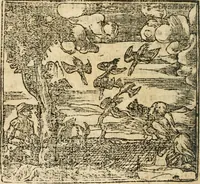An illustration from Francisci Sanctii Brocensis In inclyta Salmaticensi Academia Rhetoricæ, Graecæque linguæ professoris Comment. in And. Alciati Emblemata : nunc denuò multis in locis accuratè recognita, & quamplurimis figuris illustrata ; cum indice copiosissimo (1573)