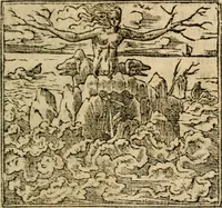 An illustration from Francisci Sanctii Brocensis In inclyta Salmaticensi Academia Rhetoricæ, Graecæque linguæ professoris Comment. in And. Alciati Emblemata : nunc denuò multis in locis accuratè recognita, & quamplurimis figuris illustrata ; cum indice copiosissimo (1573)