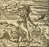 An illustration from Francisci Sanctii Brocensis In inclyta Salmaticensi Academia Rhetoricæ, Graecæque linguæ professoris Comment. in And. Alciati Emblemata : nunc denuò multis in locis accuratè recognita, & quamplurimis figuris illustrata ; cum indice copiosissimo (1573)
