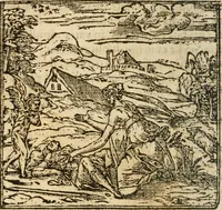 An illustration from Francisci Sanctii Brocensis In inclyta Salmaticensi Academia Rhetoricæ, Graecæque linguæ professoris Comment. in And. Alciati Emblemata : nunc denuò multis in locis accuratè recognita, & quamplurimis figuris illustrata ; cum indice copiosissimo (1573)