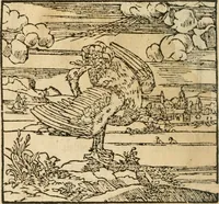 An illustration from Francisci Sanctii Brocensis In inclyta Salmaticensi Academia Rhetoricæ, Graecæque linguæ professoris Comment. in And. Alciati Emblemata : nunc denuò multis in locis accuratè recognita, & quamplurimis figuris illustrata ; cum indice copiosissimo (1573)
