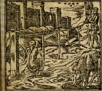 An illustration from Francisci Sanctii Brocensis In inclyta Salmaticensi Academia Rhetoricæ, Graecæque linguæ professoris Comment. in And. Alciati Emblemata : nunc denuò multis in locis accuratè recognita, & quamplurimis figuris illustrata ; cum indice copiosissimo (1573)
