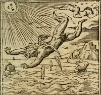 An illustration from Francisci Sanctii Brocensis In inclyta Salmaticensi Academia Rhetoricæ, Graecæque linguæ professoris Comment. in And. Alciati Emblemata : nunc denuò multis in locis accuratè recognita, & quamplurimis figuris illustrata ; cum indice copiosissimo (1573)