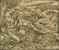 An illustration from Francisci Sanctii Brocensis In inclyta Salmaticensi Academia Rhetoricæ, Graecæque linguæ professoris Comment. in And. Alciati Emblemata : nunc denuò multis in locis accuratè recognita, & quamplurimis figuris illustrata ; cum indice copiosissimo (1573)