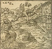 An illustration from Francisci Sanctii Brocensis In inclyta Salmaticensi Academia Rhetoricæ, Graecæque linguæ professoris Comment. in And. Alciati Emblemata : nunc denuò multis in locis accuratè recognita, & quamplurimis figuris illustrata ; cum indice copiosissimo (1573)