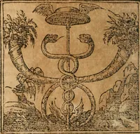 An illustration from Francisci Sanctii Brocensis In inclyta Salmaticensi Academia Rhetoricæ, Graecæque linguæ professoris Comment. in And. Alciati Emblemata : nunc denuò multis in locis accuratè recognita, & quamplurimis figuris illustrata ; cum indice copiosissimo (1573)