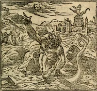 An illustration from Francisci Sanctii Brocensis In inclyta Salmaticensi Academia Rhetoricæ, Graecæque linguæ professoris Comment. in And. Alciati Emblemata : nunc denuò multis in locis accuratè recognita, & quamplurimis figuris illustrata ; cum indice copiosissimo (1573)