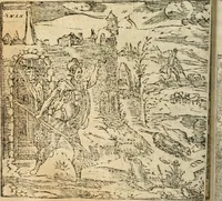 An illustration from Francisci Sanctii Brocensis In inclyta Salmaticensi Academia Rhetoricæ, Graecæque linguæ professoris Comment. in And. Alciati Emblemata : nunc denuò multis in locis accuratè recognita, & quamplurimis figuris illustrata ; cum indice copiosissimo (1573)