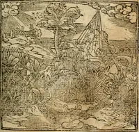 An illustration from Francisci Sanctii Brocensis In inclyta Salmaticensi Academia Rhetoricæ, Graecæque linguæ professoris Comment. in And. Alciati Emblemata : nunc denuò multis in locis accuratè recognita, & quamplurimis figuris illustrata ; cum indice copiosissimo (1573)