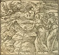 An illustration from Francisci Sanctii Brocensis In inclyta Salmaticensi Academia Rhetoricæ, Graecæque linguæ professoris Comment. in And. Alciati Emblemata : nunc denuò multis in locis accuratè recognita, & quamplurimis figuris illustrata ; cum indice copiosissimo (1573)