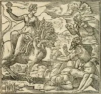 An illustration from Francisci Sanctii Brocensis In inclyta Salmaticensi Academia Rhetoricæ, Graecæque linguæ professoris Comment. in And. Alciati Emblemata : nunc denuò multis in locis accuratè recognita, & quamplurimis figuris illustrata ; cum indice copiosissimo (1573)