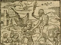 An illustration from Francisci Sanctii Brocensis In inclyta Salmaticensi Academia Rhetoricæ, Graecæque linguæ professoris Comment. in And. Alciati Emblemata : nunc denuò multis in locis accuratè recognita, & quamplurimis figuris illustrata ; cum indice copiosissimo (1573)